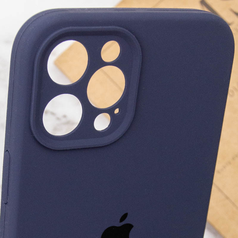 Замовити Чохол Silk Full Camera Protective (AA) на Apple iPhone 12 Pro (6.1") (Темно-синій / Midnight blue) на vchehle.ua