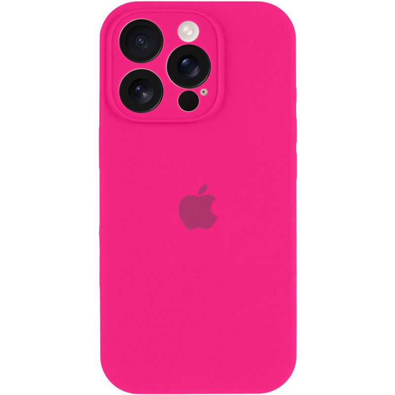 Фото Чехол Silk Full Camera Protective (AA) для Apple iPhone 13 Pro (6.1") (Розовый / Barbie pink) на vchehle.ua