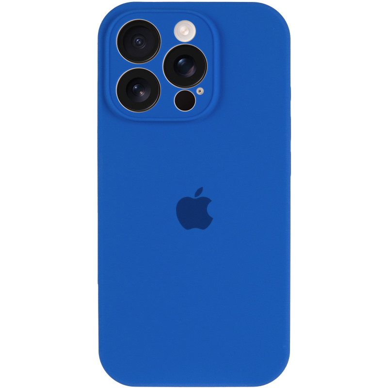 Фото Чехол Silk Full Camera Protective (AA) для Apple iPhone 13 Pro (6.1") (Синий / Capri Blue) на vchehle.ua