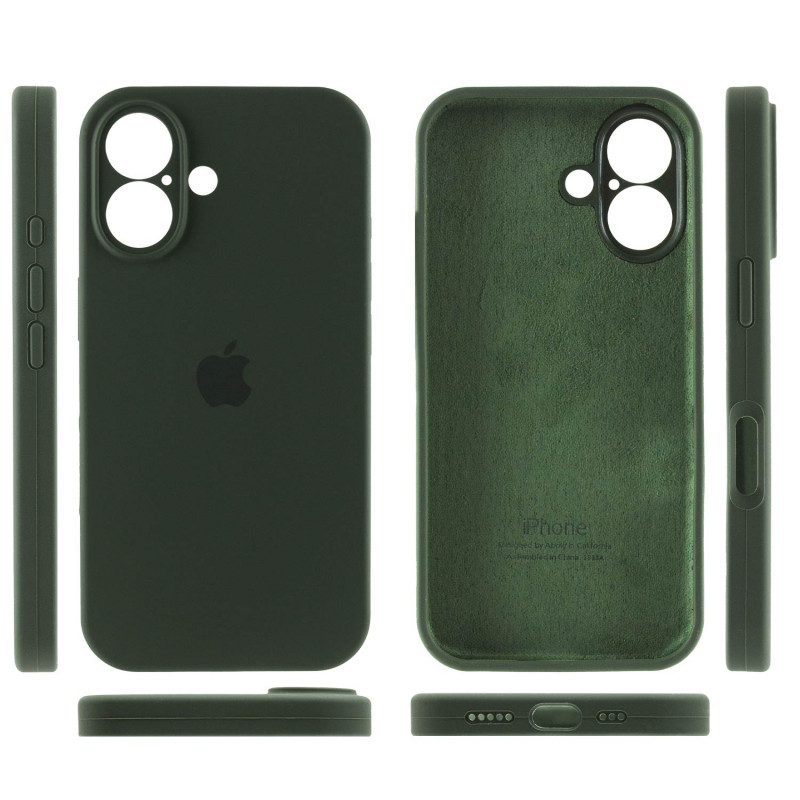 Фото Чехол Silk Full Camera Protective (AA) для Apple iPhone 16 (6.1") (Зеленый / Cyprus Green) в магазине vchehle.ua