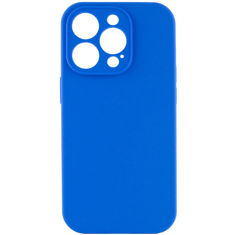 Чехол Silk Full Camera Protective (AA) NO LOGO для Apple iPhone 14 Pro (6.1") (Синий / Capri Blue)