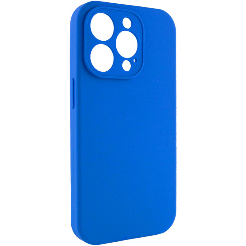 Фото Чехол Silk Full Camera Protective (AA) NO LOGO для Apple iPhone 14 Pro (6.1") (Синий / Capri Blue) на vchehle.ua
