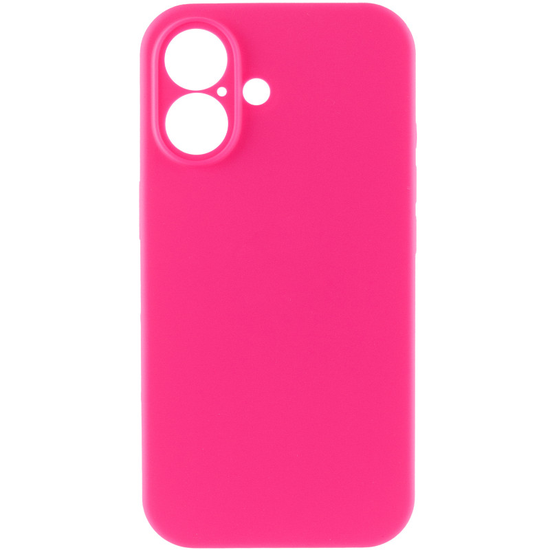 Фото Чохол Silk Full Camera Protective (AA) NO LOGO на Apple iPhone 17 (6.3") (Рожевий / Barbie pink) на vchehle.ua
