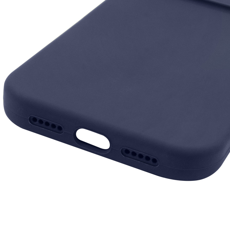 Чехол Silk Full Camera Protective (AA) NO LOGO для Apple iPhone 17 (6.3") (Темно-синий / Midnight blue) в магазине vchehle.ua