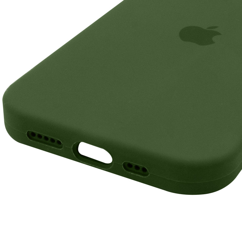 Купить Чехол Silk Full Protective (AA) для Apple iPhone 17 (6.3") (Зеленый / Dark Olive) на vchehle.ua