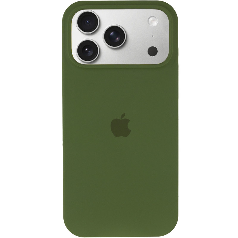 Фото Чехол Silk Full Protective (AA) для Apple iPhone 17 Pro (6.3") (Зеленый / Dark Olive) на vchehle.ua