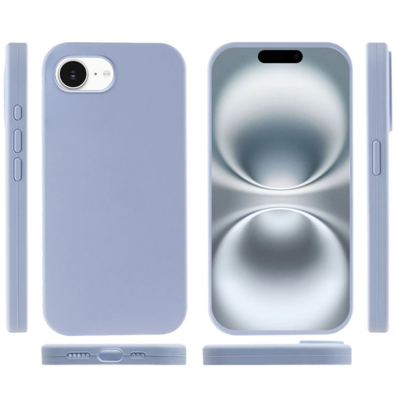Фото Чохол Silk Full Protective (AA) NO LOGO на Apple iPhone 16e / 17e (6.1") (Блакитний / Lilac Blue) в маназині vchehle.ua