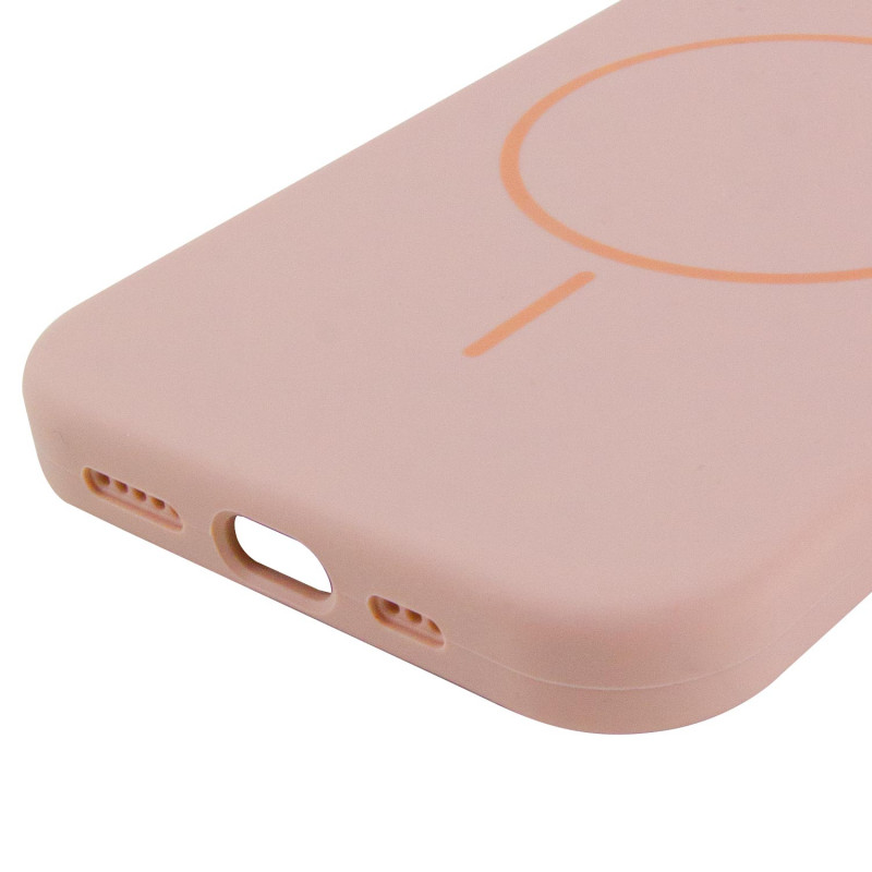 Купить Чехол Silk Full Protective (AA) NO LOGO with Magnetic Fit для Apple iPhone 15 (6.1") (Розовый / Pink Sand) на vchehle.ua