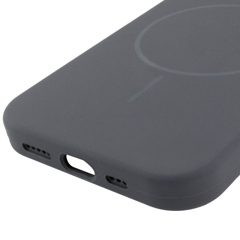 Купить Чехол Silk Full Protective (AA) NO LOGO with Magnetic Fit для Apple iPhone 15 (6.1") (Серый / Dark Gray) на vchehle.ua