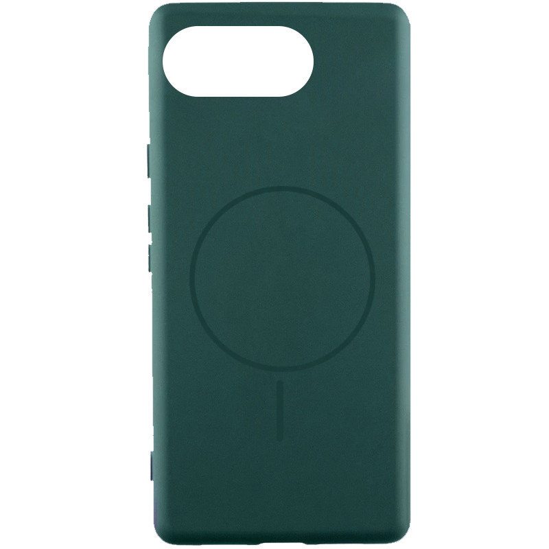 Чохол Silicone Cover Lakshmi (AA) with Magnetic Fit на Google Pixel 10a (Зелений / Dark green)