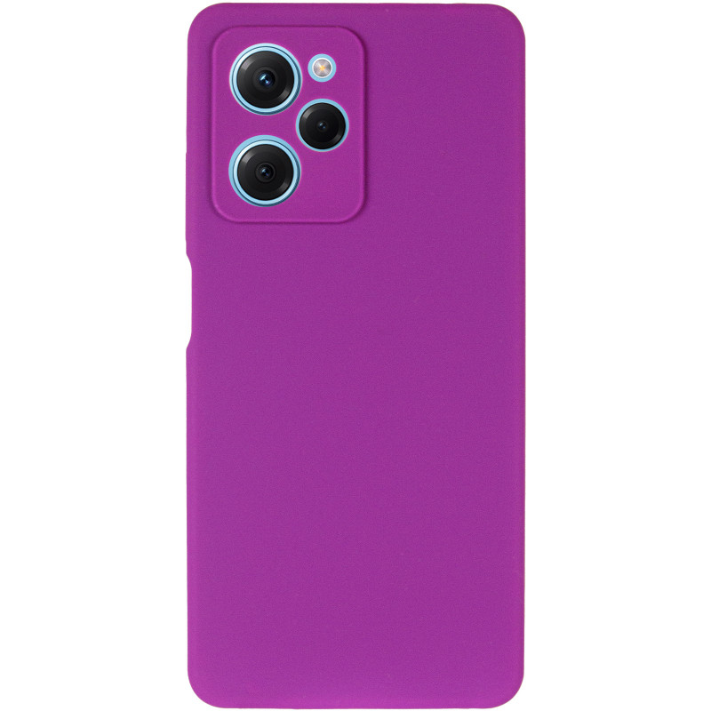 Фото Чехол Silicone Cover Lakshmi Full Camera (AA) для Xiaomi Poco X5 Pro 5G (Фиолетовый / Purple) на vchehle.ua