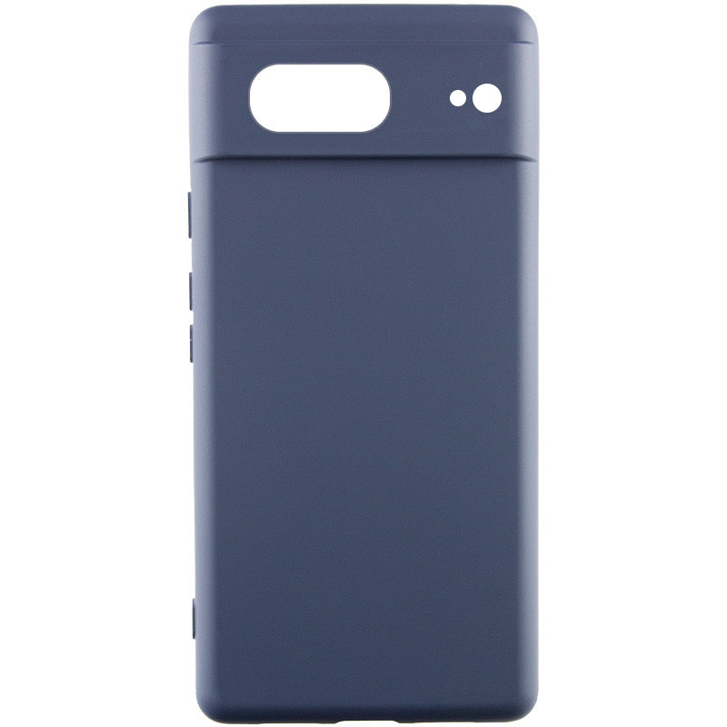Чохол Silicone Cover Lakshmi Full Camera (AAA) на Google Pixel 7 (Темно-синій / Midnight blue)