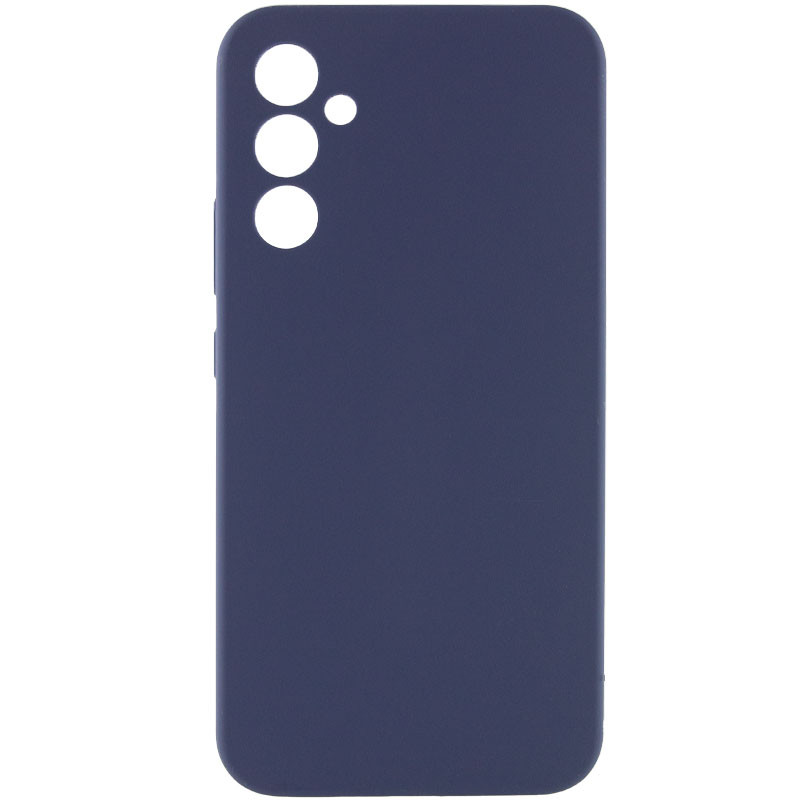 Чохол Silicone Cover Lakshmi Full Camera (AAA) на Samsung Galaxy A34 5G (Темно-синій / Midnight blue)