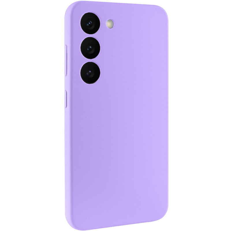 Чохол Silicone Cover Lakshmi Full Camera (AAA) на Samsung Galaxy S23 (Бузковий / Dasheen)