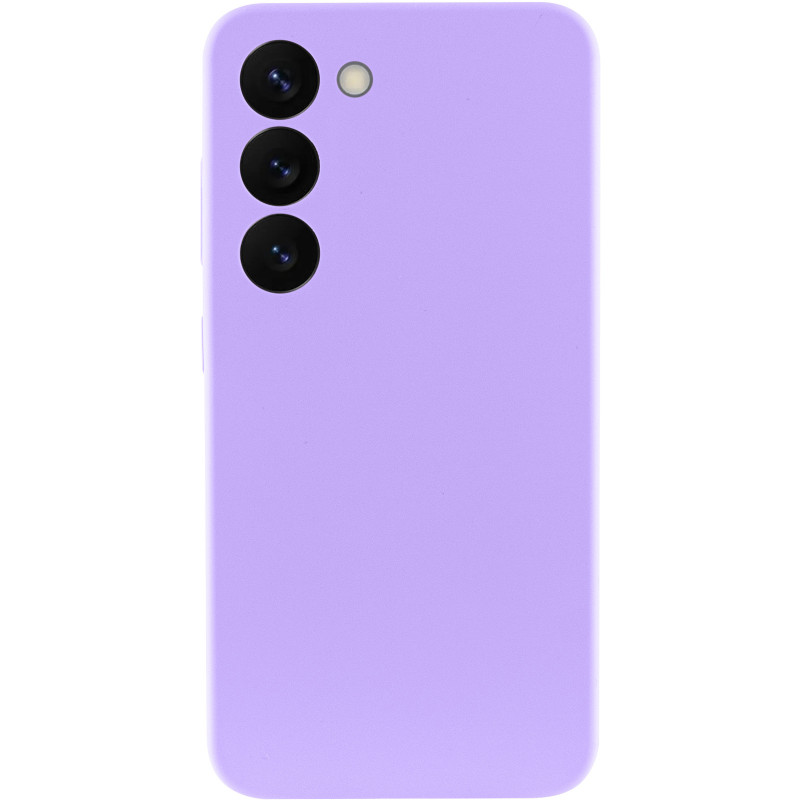Фото Чохол Silicone Cover Lakshmi Full Camera (AAA) на Samsung Galaxy S23 (Бузковий / Dasheen) на vchehle.ua
