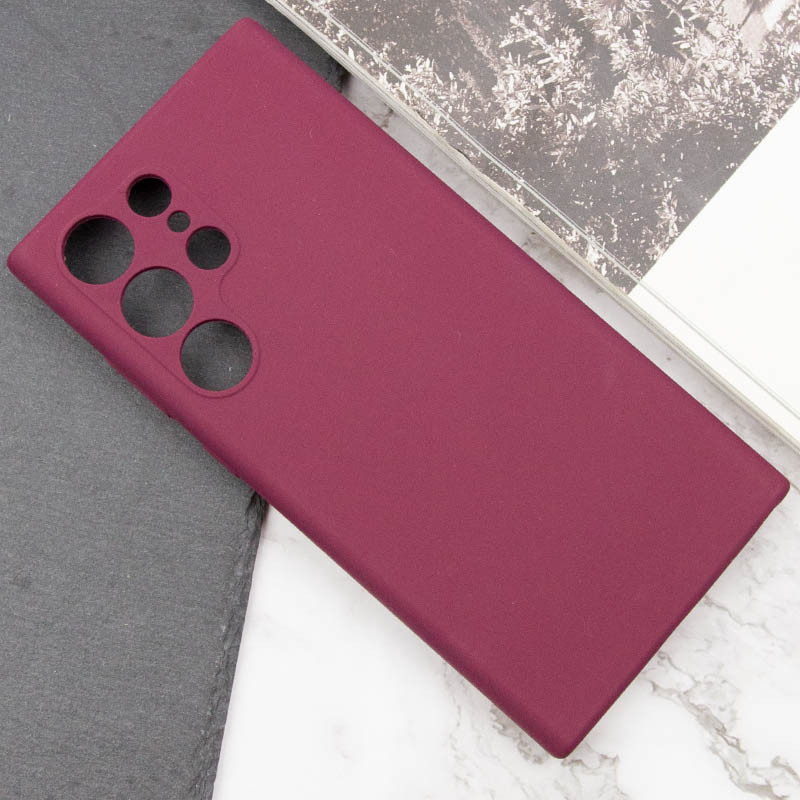 Купить Чехол Silicone Cover Lakshmi Full Camera (AAA) для Samsung Galaxy S25 Ultra (Бордовый / Plum) на vchehle.ua