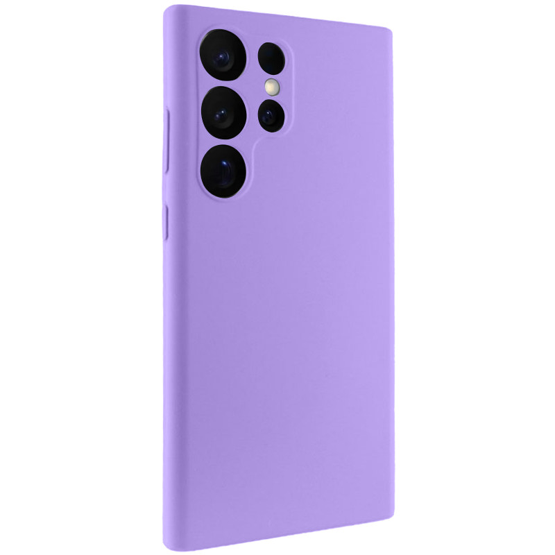 Чехол Silicone Cover Lakshmi Full Camera (AAA) для Samsung Galaxy S25 Ultra (Сиреневый / Dasheen)