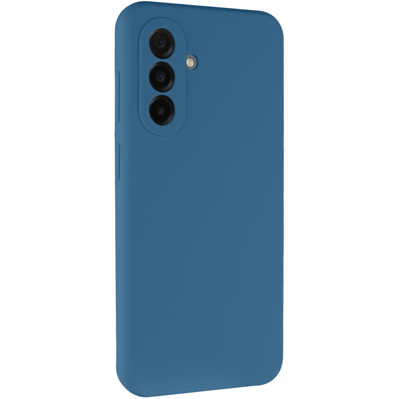 Чехол Silicone Cover Lakshmi Full Camera (AAA) для Samsung Galaxy A56 5G (Синий / Denim Blue)