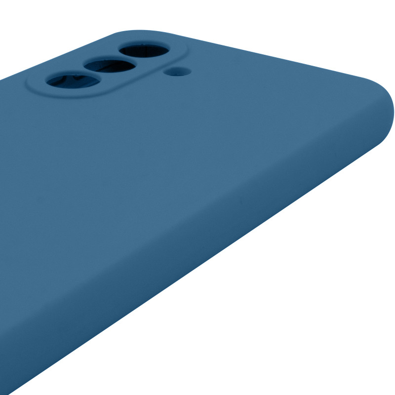 Чехол Silicone Cover Lakshmi Full Camera (AAA) для Samsung Galaxy A56 5G (Синий / Denim Blue) в магазине vchehle.ua