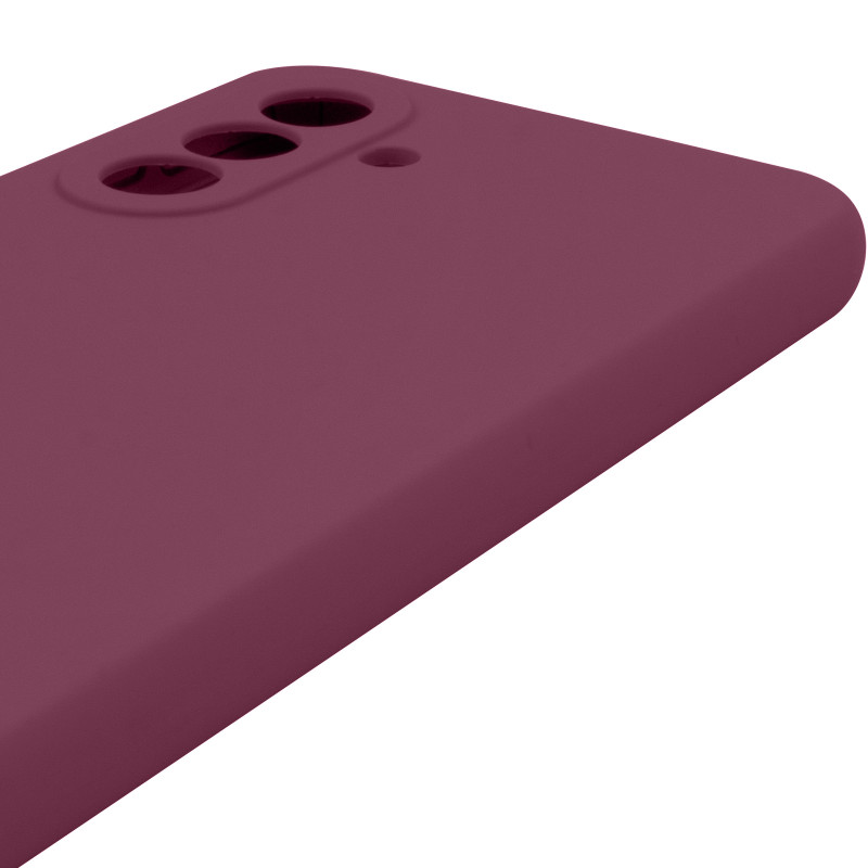 Чохол Silicone Cover Lakshmi Full Camera (AAA) на Samsung Galaxy A17 4G/5G (Бордовий / Plum) в магазині vchehle.ua