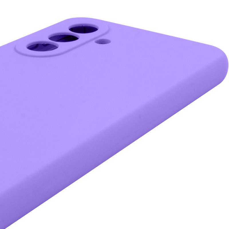 Чохол Silicone Cover Lakshmi Full Camera (AAA) на Samsung Galaxy A17 4G/5G (Бузковий / Dasheen) в магазині vchehle.ua