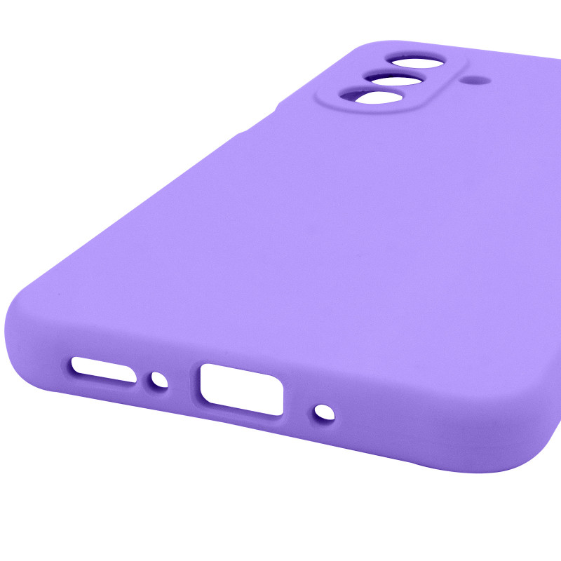 Купити Чохол Silicone Cover Lakshmi Full Camera (AAA) на Samsung Galaxy A17 4G/5G (Бузковий / Dasheen) на vchehle.ua