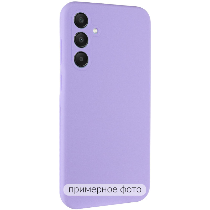 Чехол Silicone Cover Lakshmi Full Camera (AAA) для Samsung Galaxy A12 (Сиреневый / Dasheen)