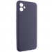 Чехол Silicone Cover Lakshmi Full Camera (AAA) для Samsung Galaxy A08 / A07 4G (Серый / Dark Gray)