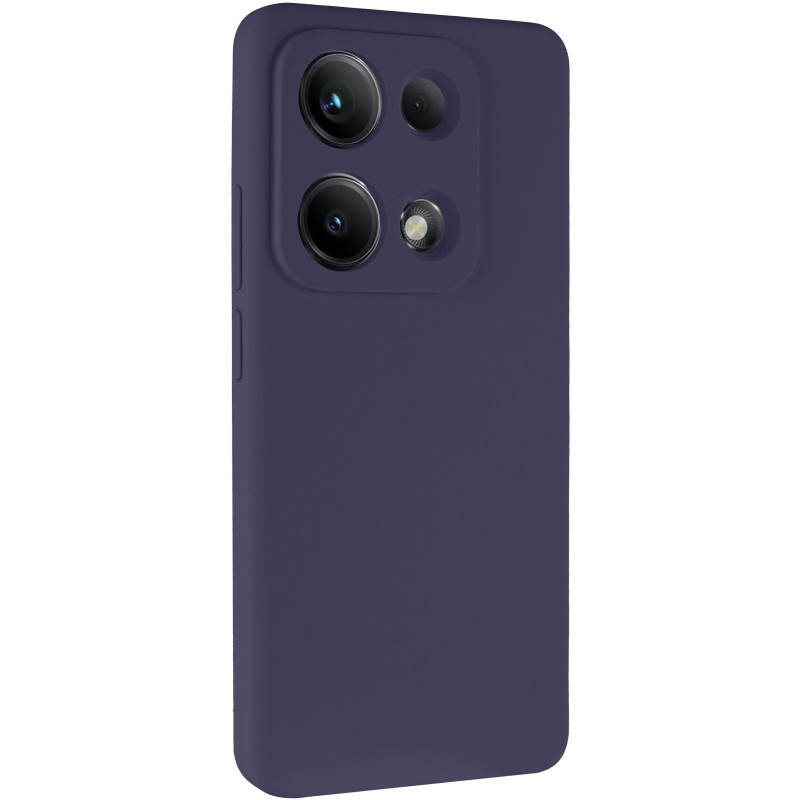 Чехол Silicone Cover Lakshmi Full Camera (AAA) для Xiaomi Redmi Note 14S (Темно-синий / Midnight blue)