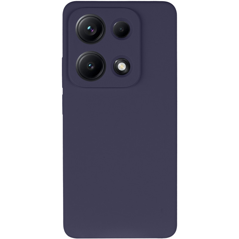Фото Чехол Silicone Cover Lakshmi Full Camera (AAA) для Xiaomi Redmi Note 14S (Темно-синий / Midnight blue) на vchehle.ua