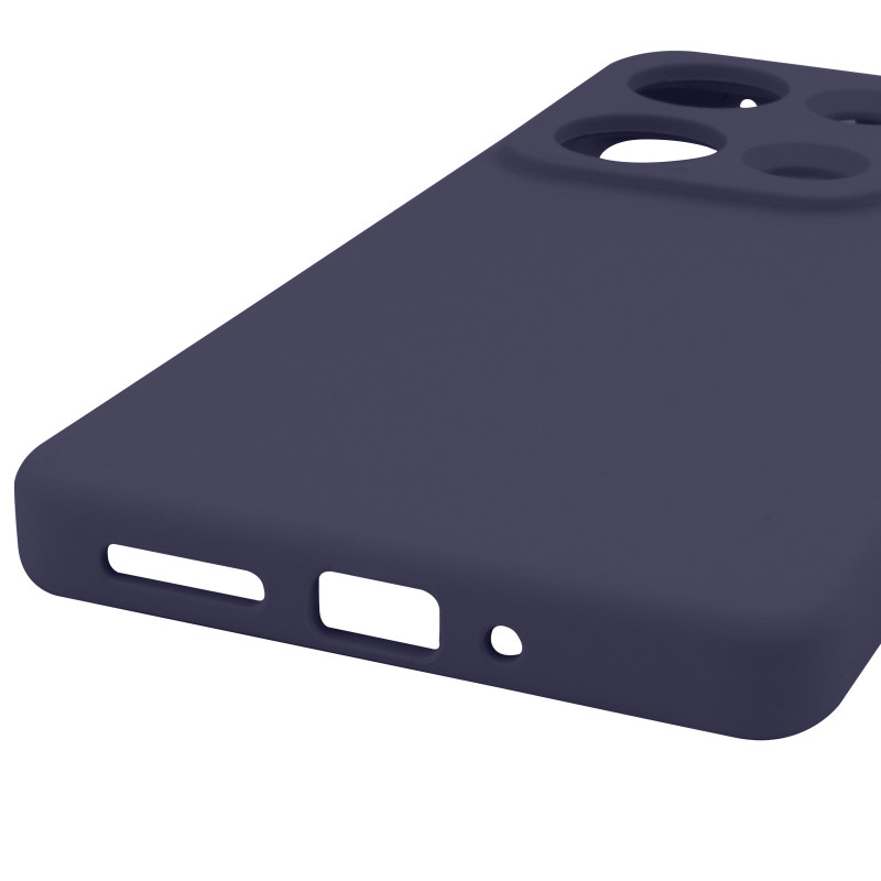 Купить Чехол Silicone Cover Lakshmi Full Camera (AAA) для Xiaomi Redmi Note 14S (Темно-синий / Midnight blue) на vchehle.ua