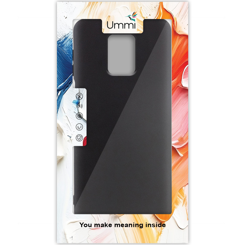 Фото Чохол Silicone Cover Ummi Lakshmi (AA) на Xiaomi Redmi Note 9s / Note 9 Pro / Note 9 Pro Max (Чорний / Black) на vchehle.ua