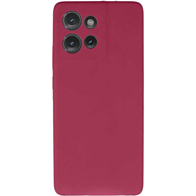 Фото Чехол Silicone Cover Ummi Lakshmi Full Camera (AA) для Motorola Edge 50 Neo (Бордовый / Marsala) на vchehle.ua