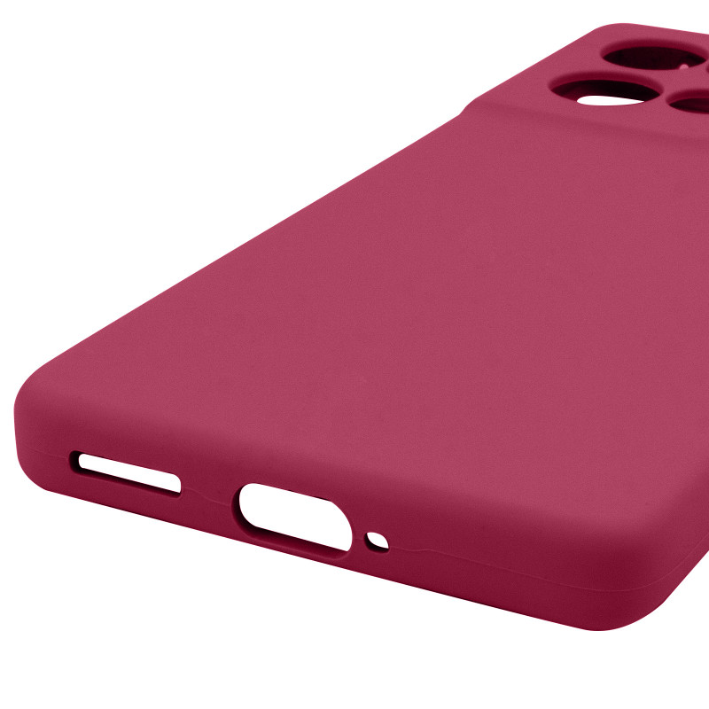 Купить Чехол Silicone Cover Ummi Lakshmi Full Camera (AA) для Motorola Edge 50 Neo (Бордовый / Marsala) на vchehle.ua