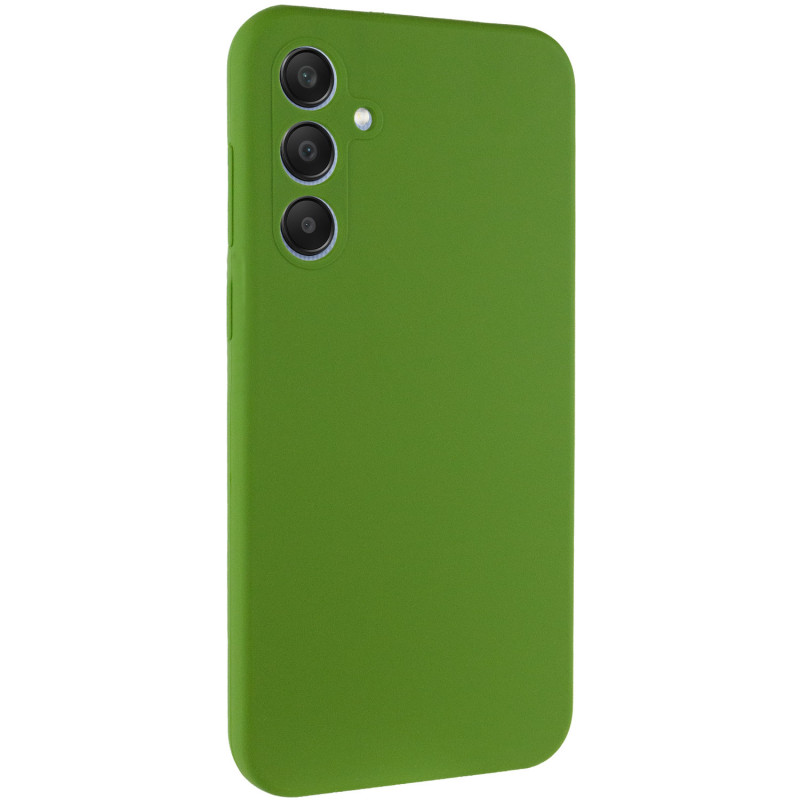 Чехол Silicone Cover Ummi Lakshmi Full Camera (AA) для Samsung Galaxy S25+ (Зеленый / Dark green)