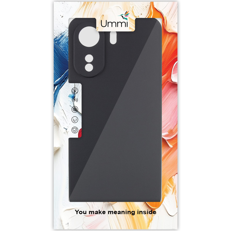 Фото Чохол Silicone Cover Ummi Lakshmi Full Camera (AA) на Xiaomi Redmi 13C (Чорний / Black) на vchehle.ua