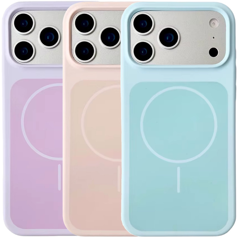 Чехол Silk Duo Color (AA) NO LOGO with Magnetic Fit для Apple iPhone 17 Pro Max (6.9")