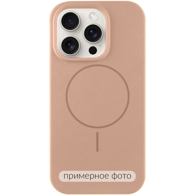 Чехол Silk Full Protective (AA) NO LOGO with Magnetic Fit для Apple iPhone 16 (6.1") (Бежевый / Desert Gold)