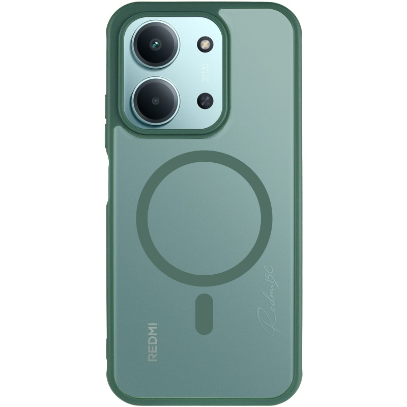 Фото Чехол TPU Bloom with Magnetic Fit для Xiaomi Redmi 15C (EU) (Green) на vchehle.ua