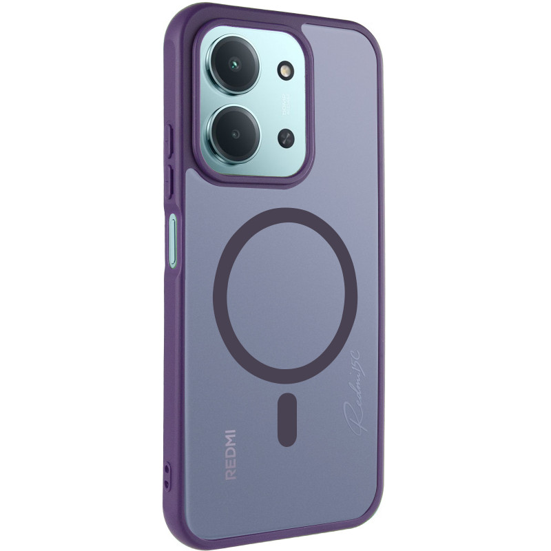 Чехол TPU Bloom with Magnetic Fit для Xiaomi Redmi 15C (EU) (Purple)