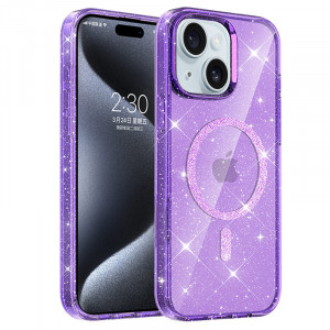 Чехол TPU Eclipse Sparkle Magnetic Fit для Apple iPhone 15 (6.1")