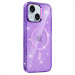 Фото Чохол TPU Eclipse Sparkle Magnetic Fit на Apple iPhone 15 (6.1") (Purple) на vchehle.ua