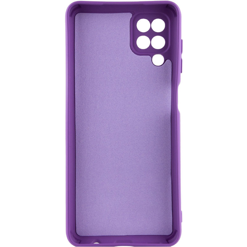 Фото Чехол TPU GETMAN Liquid Silk Full Camera для Samsung Galaxy A12 (Фиолетовый / Purple) на vchehle.ua