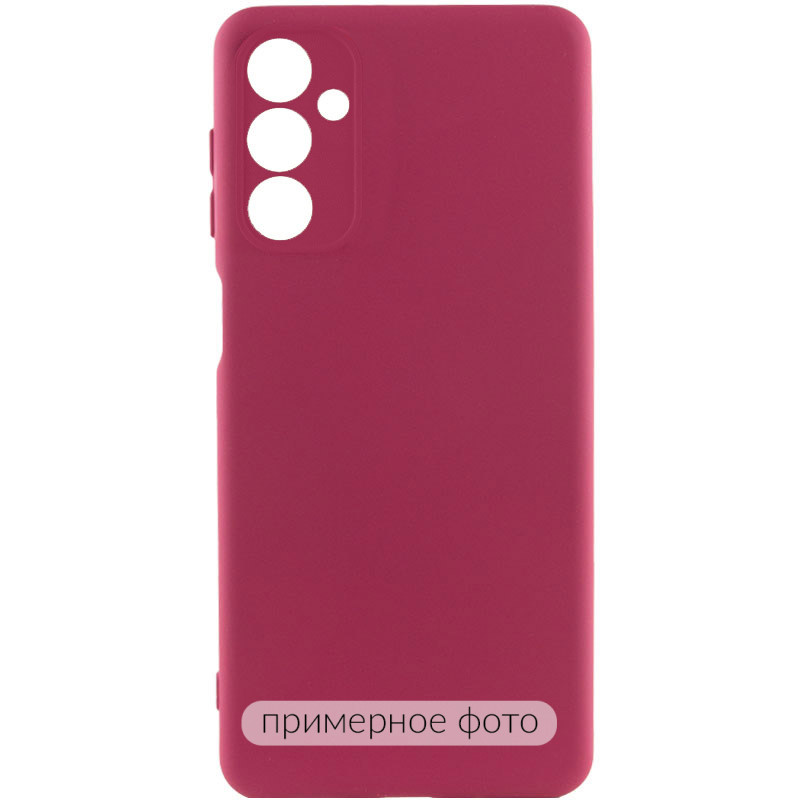 Чехол TPU GETMAN Liquid Silk Full Camera для Motorola Edge 60 Pro (Бордовый / Marsala)