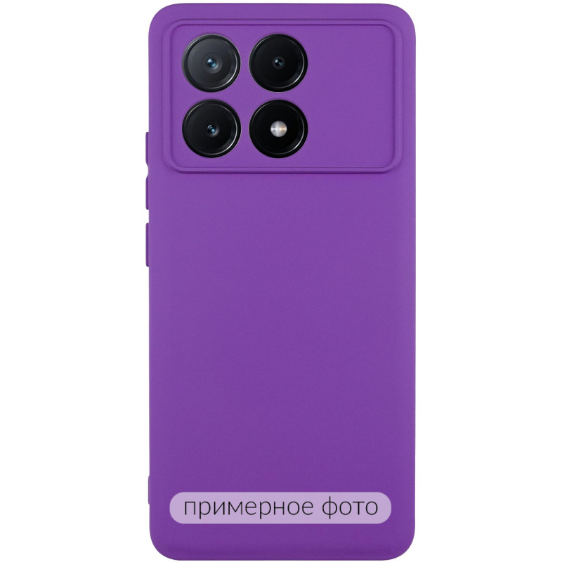 Чохол TPU GETMAN Liquid Silk Full Camera на Motorola Moto G15 4G / G15 Power / G17 / G17 Power (Фіолетовий / Purple)