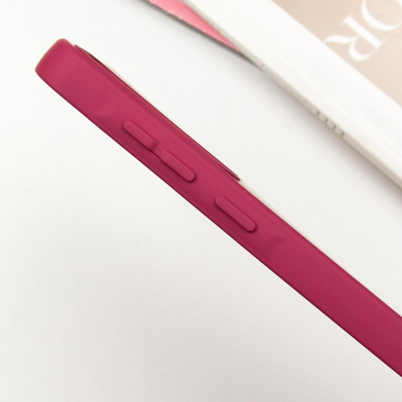 Чохол TPU GETMAN Liquid Silk Full Camera на Samsung Galaxy S24 (Бордовий / Marsala) в магазині vchehle.ua