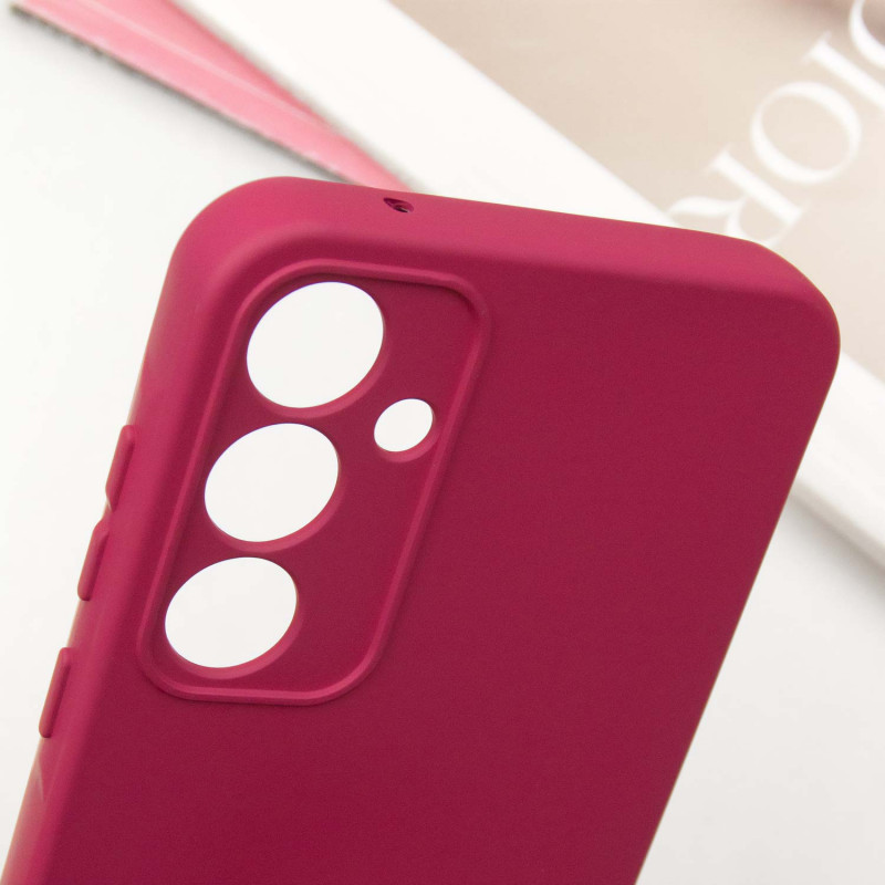Купити Чохол TPU GETMAN Liquid Silk Full Camera на Samsung Galaxy S24 (Бордовий / Marsala) на vchehle.ua
