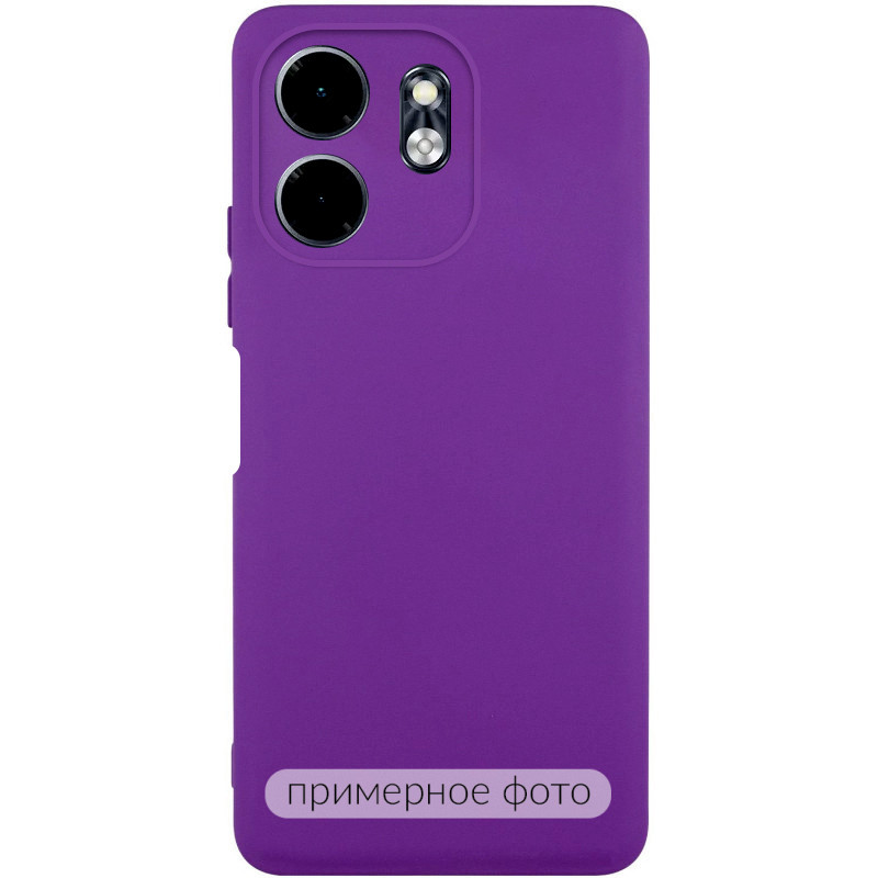 Чехол TPU GETMAN Liquid Silk Full Camera для Xiaomi Redmi 15C (EU) (Фиолетовый / Purple)