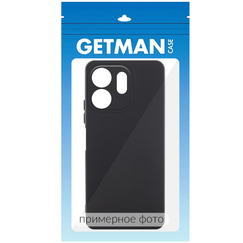 Фото Чехол TPU GETMAN Liquid Silk Full Camera для Xiaomi Redmi 15C (EU) (Черный / Black) на vchehle.ua