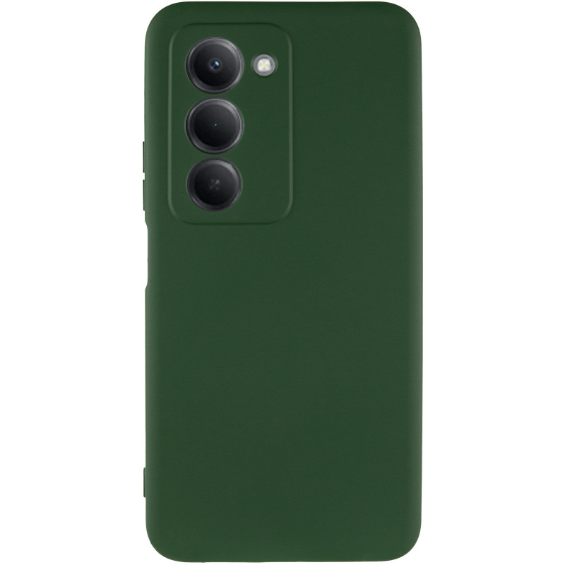 Фото Чехол TPU GETMAN Liquid Silk Full Camera для Xiaomi Redmi 15 4G (Global) / 5G (Зеленый / Dark green) на vchehle.ua